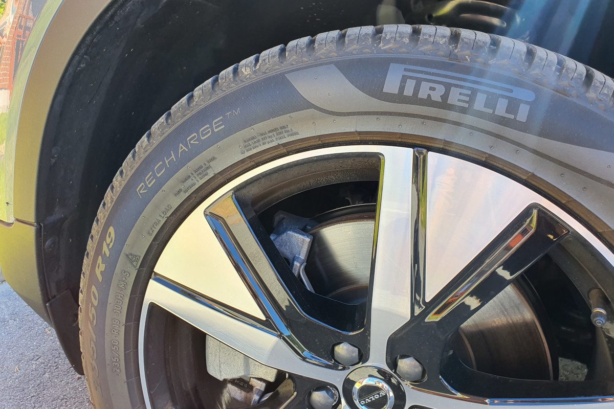 Pirelli Recharge tyres on a Volvo XC40 Recharge