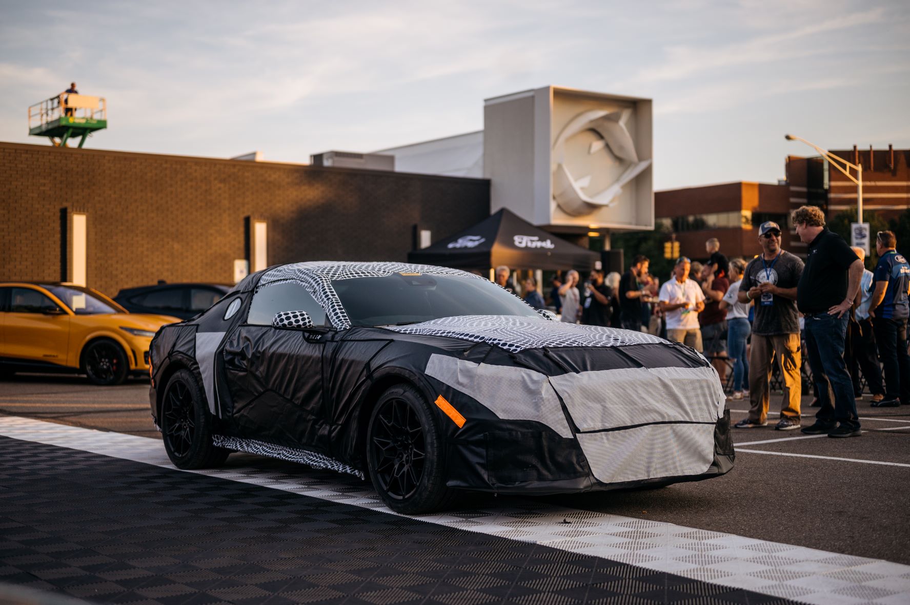 The seventh generation Ford Mustang under wraps