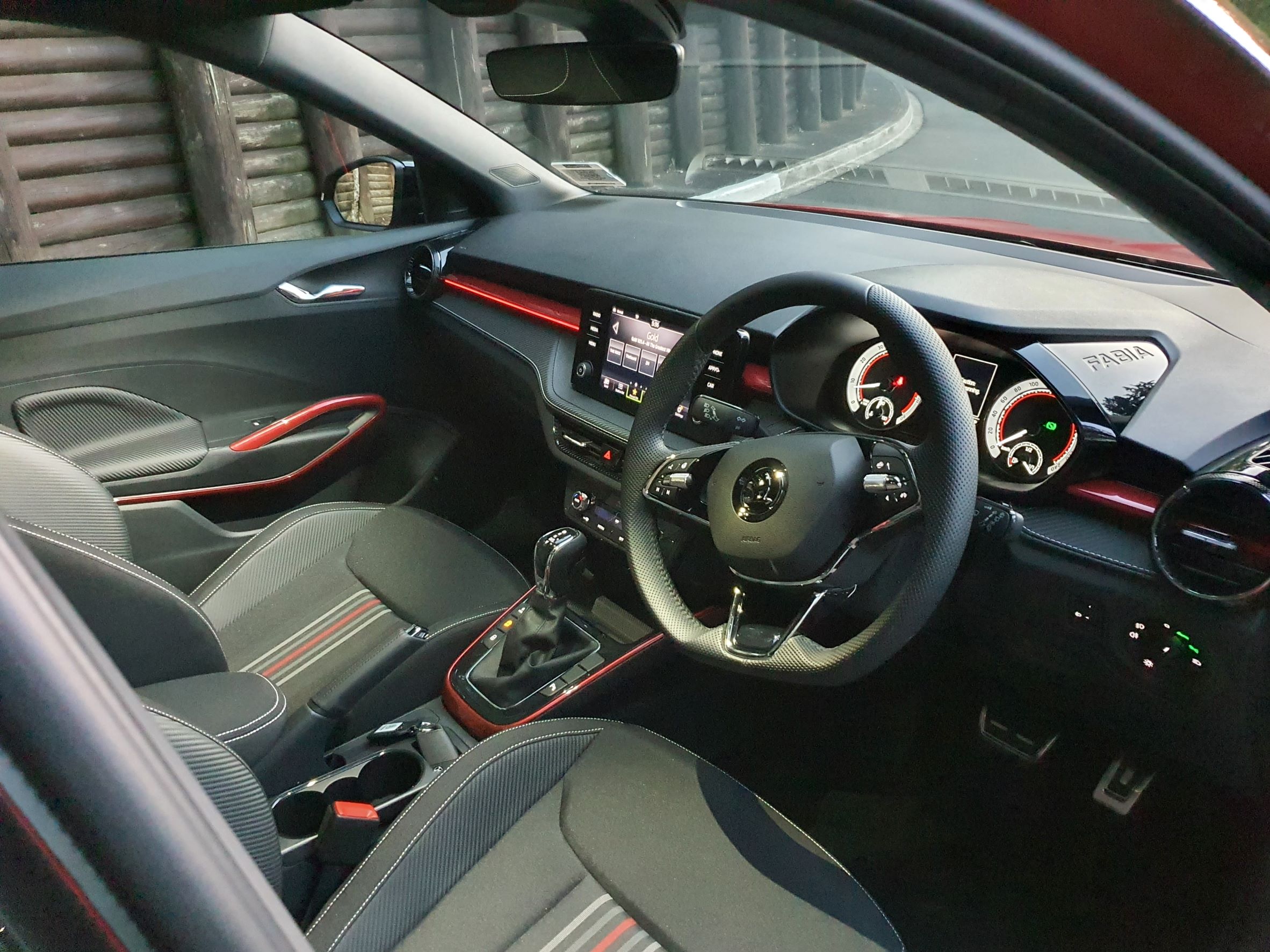 Interior view of the new 2022 Skoda Fabia Montecarlo