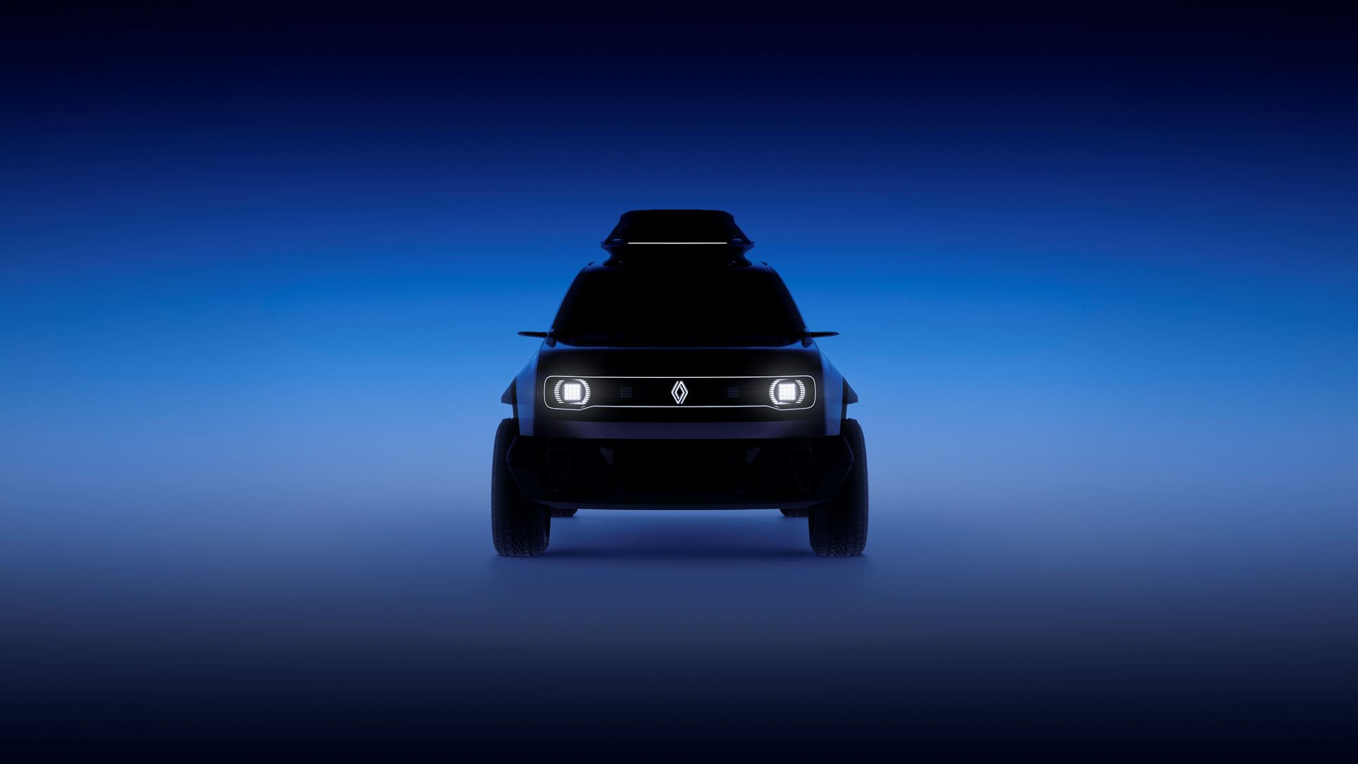 Front teaser view of the reborn Renault 4