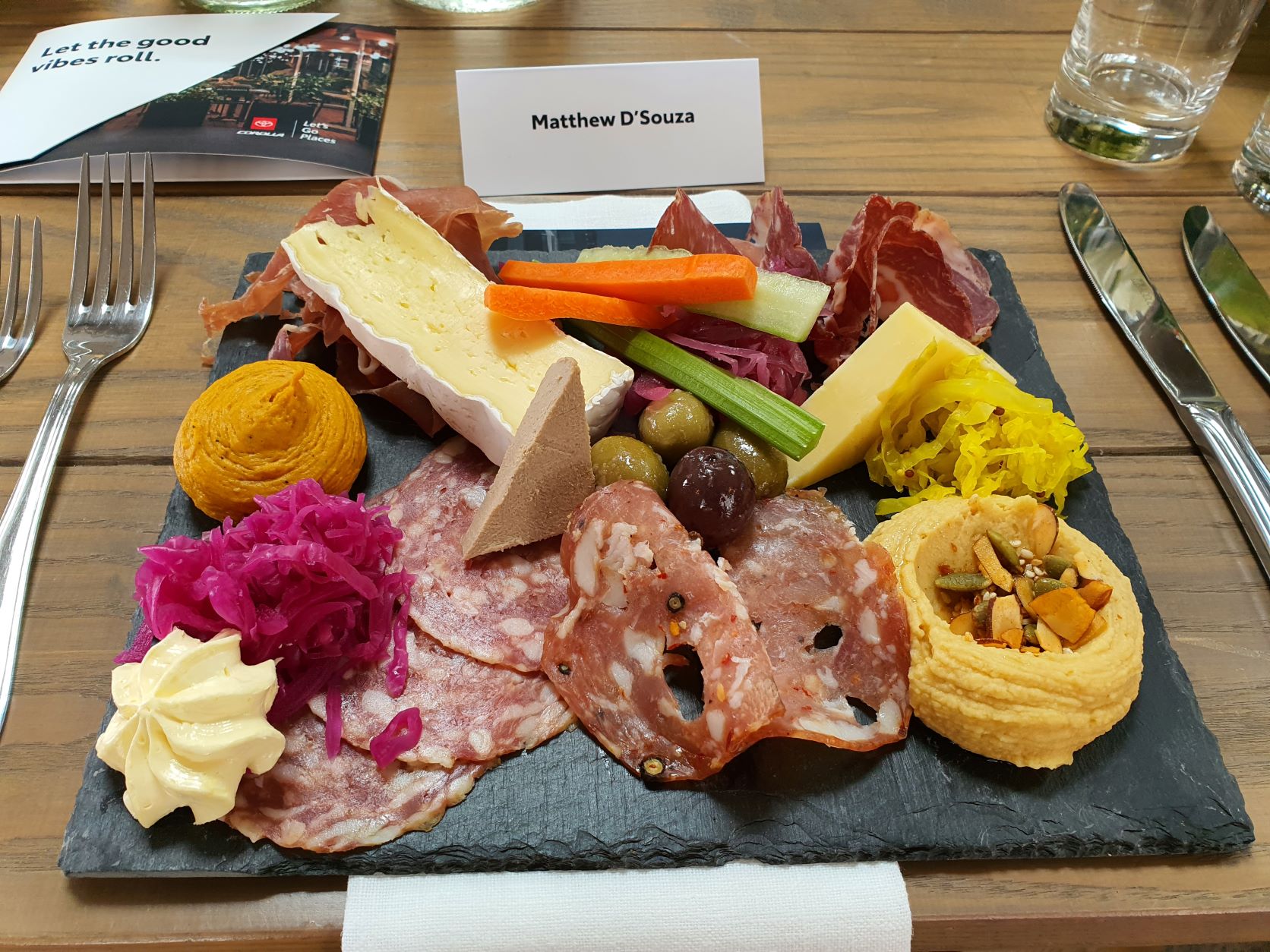Antipasto platter at the Hunting Lodge, Auckland