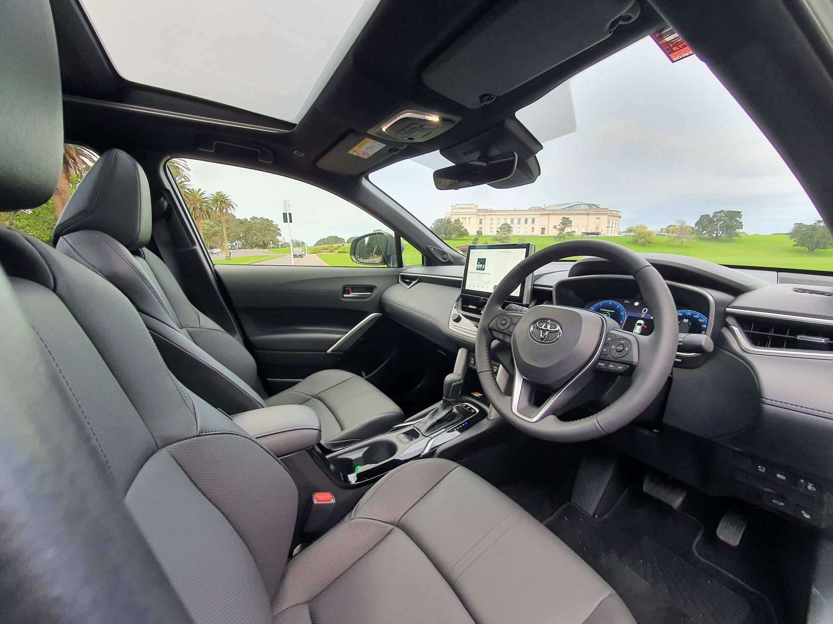 Interior of a 2022 Toyota Corolla Cross Limited Hybrid E-Four AWD