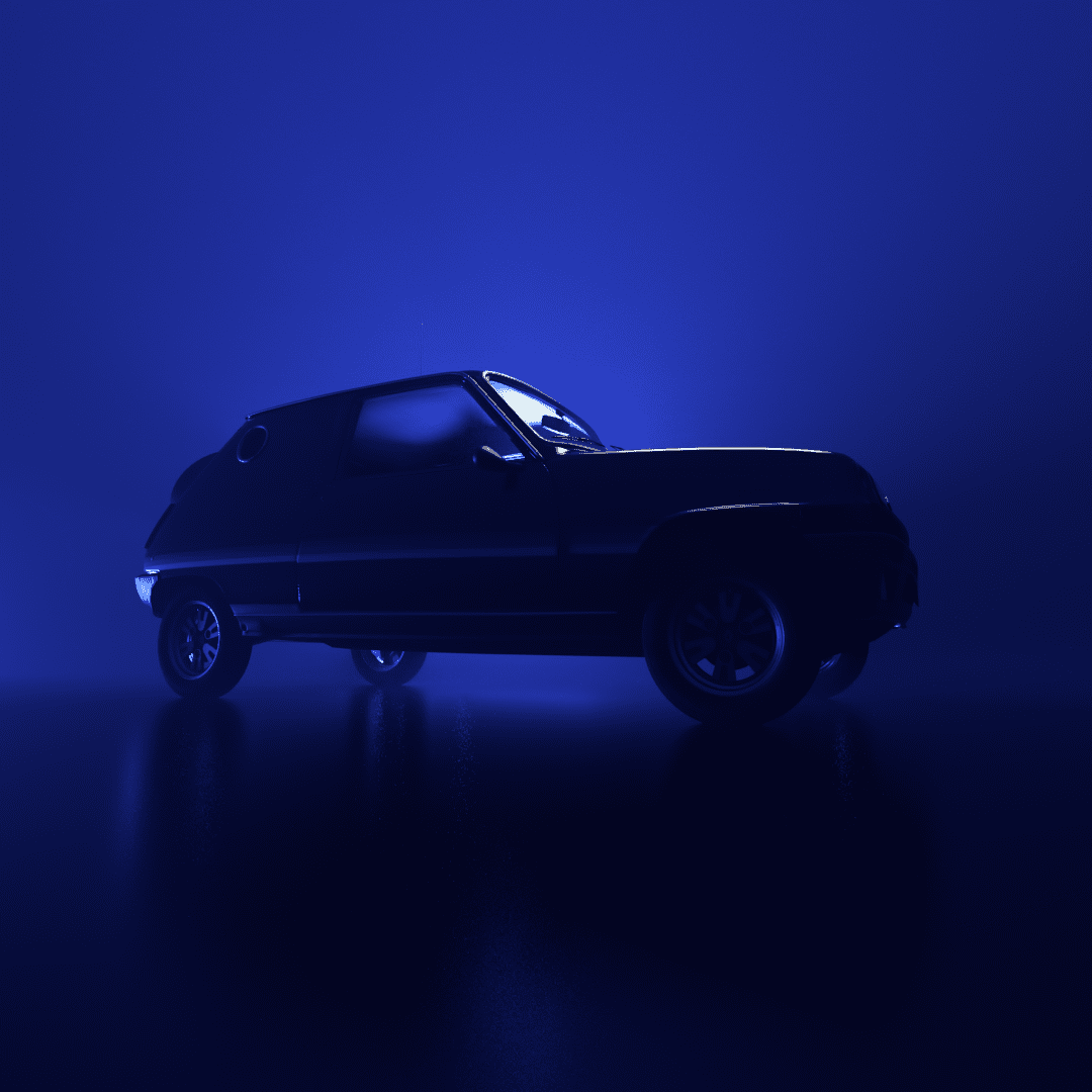 A teaser view of the Renault 5 NFT