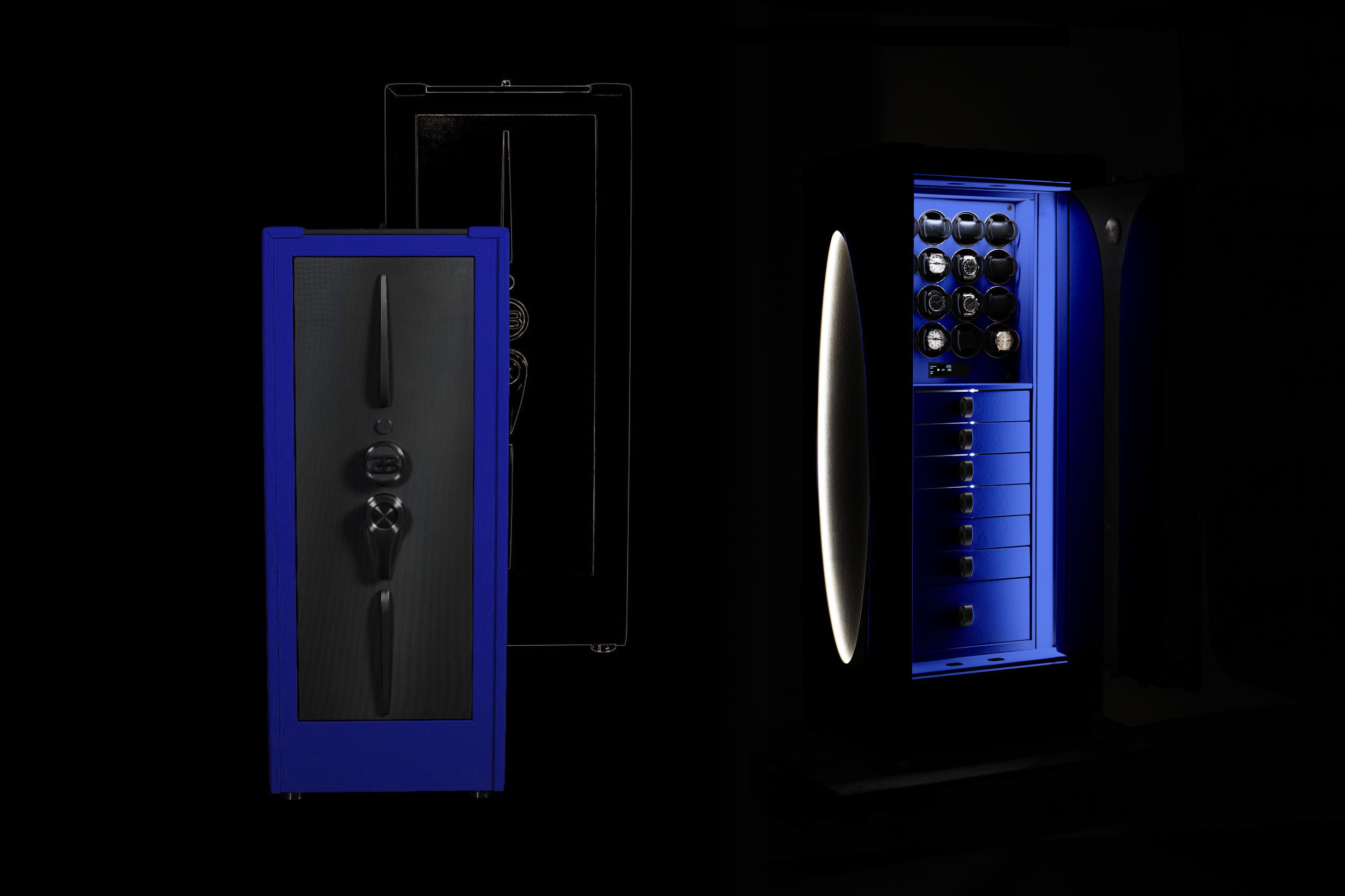 A photo of the 'Hyper Track' Hyper Safe from the Buben&Zorweg for Bugatti collection