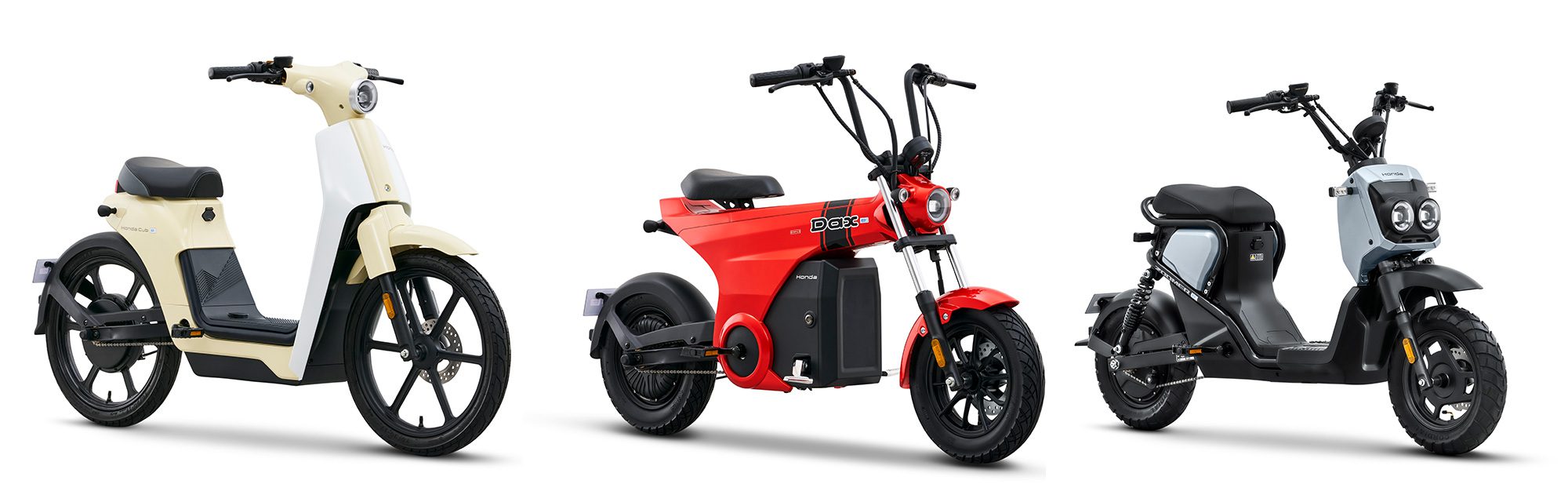 Three new Honda electric bikes to be released in China.