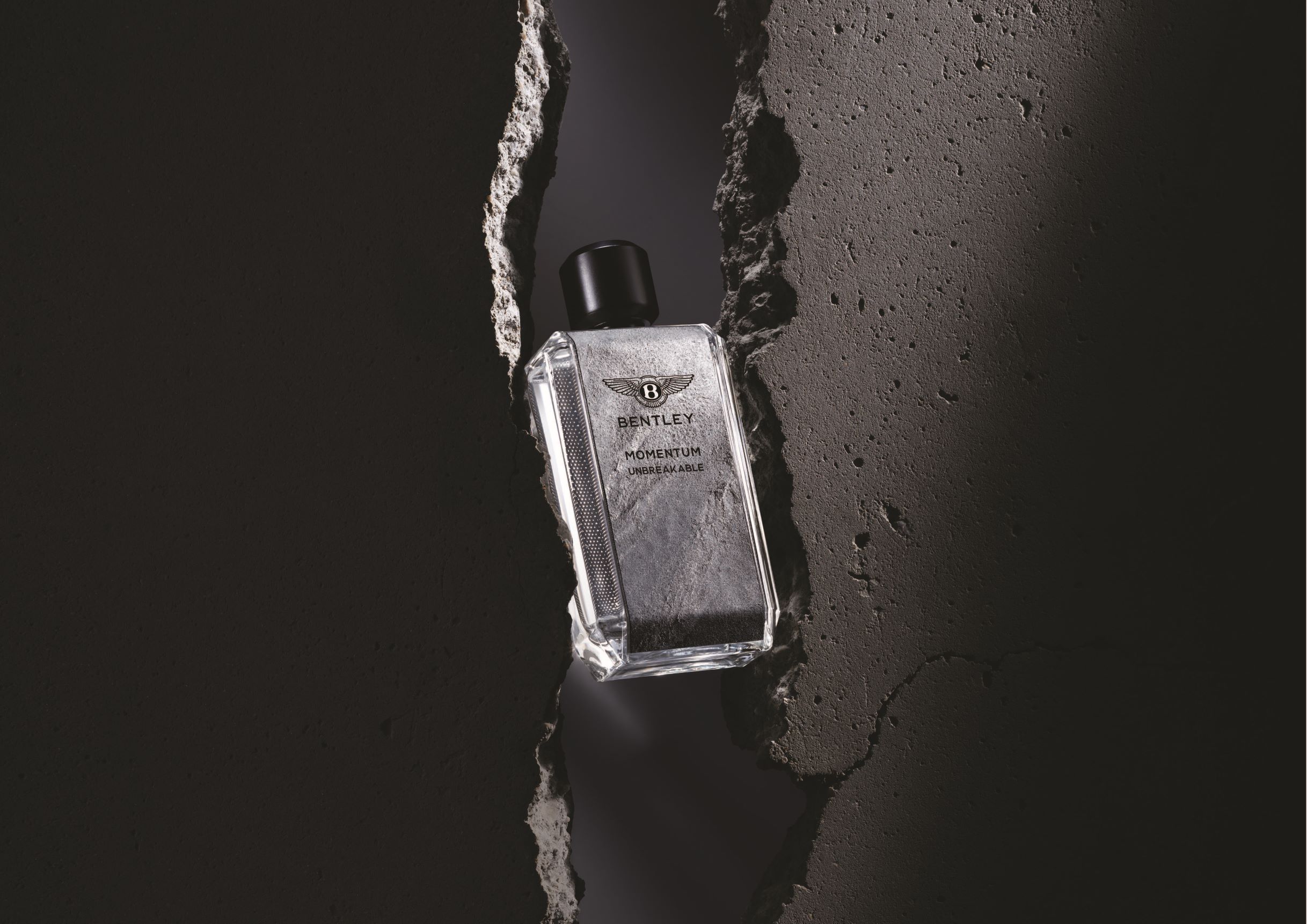 A photo of a bottle of Bentley Momentum Unbreakable Eau de Parfum.