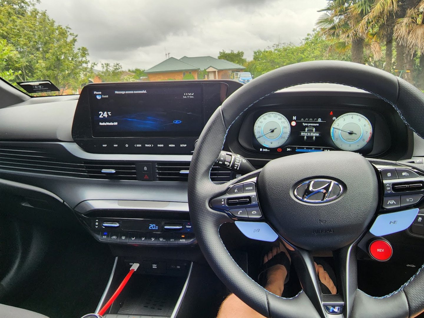 Hyundai i20 N dash view in New Zealand