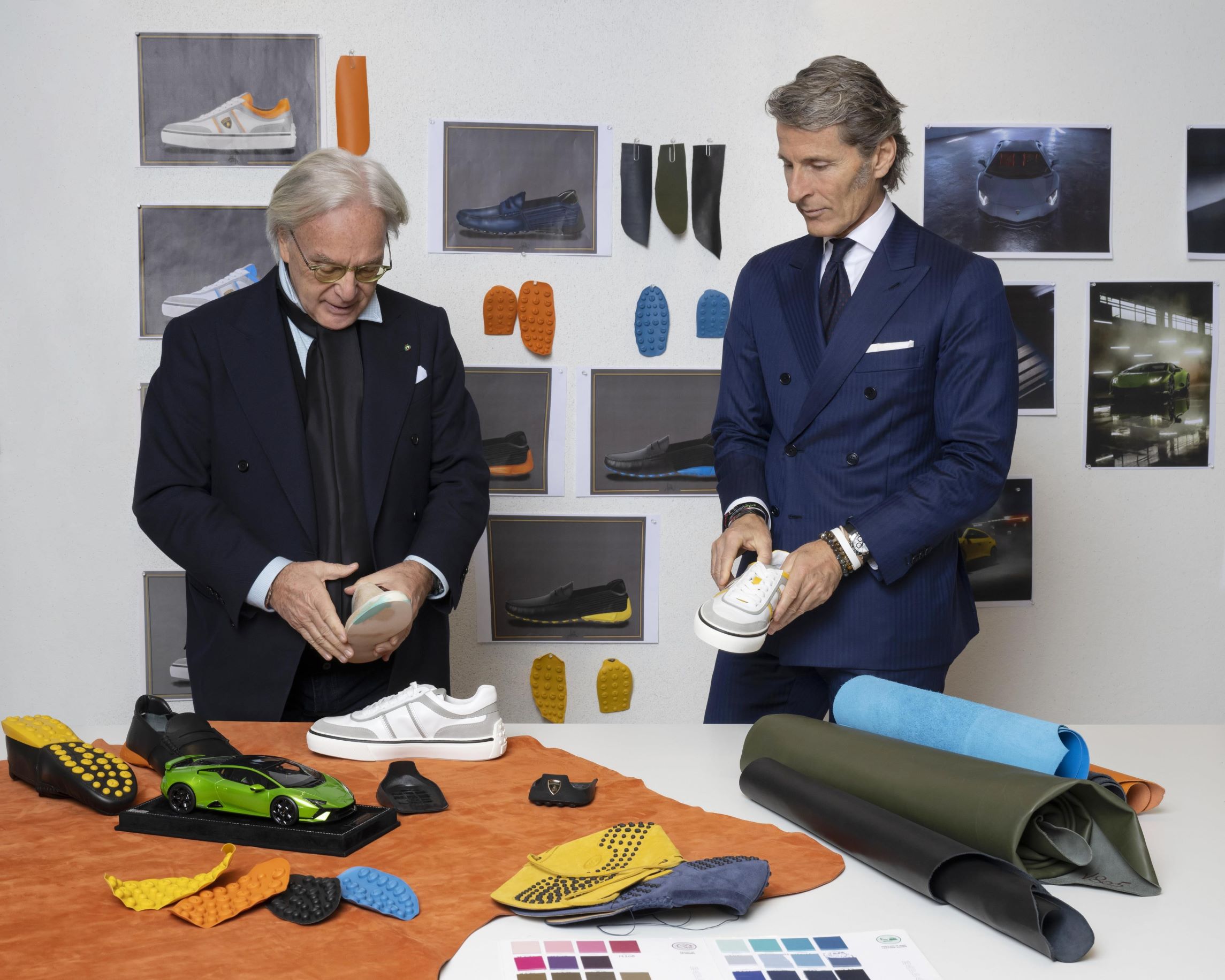 Stephan Winkelmann, CEO of Lamborghini pictured on the right and Diego della Valle, CEO of Tod's Group pictured on left.