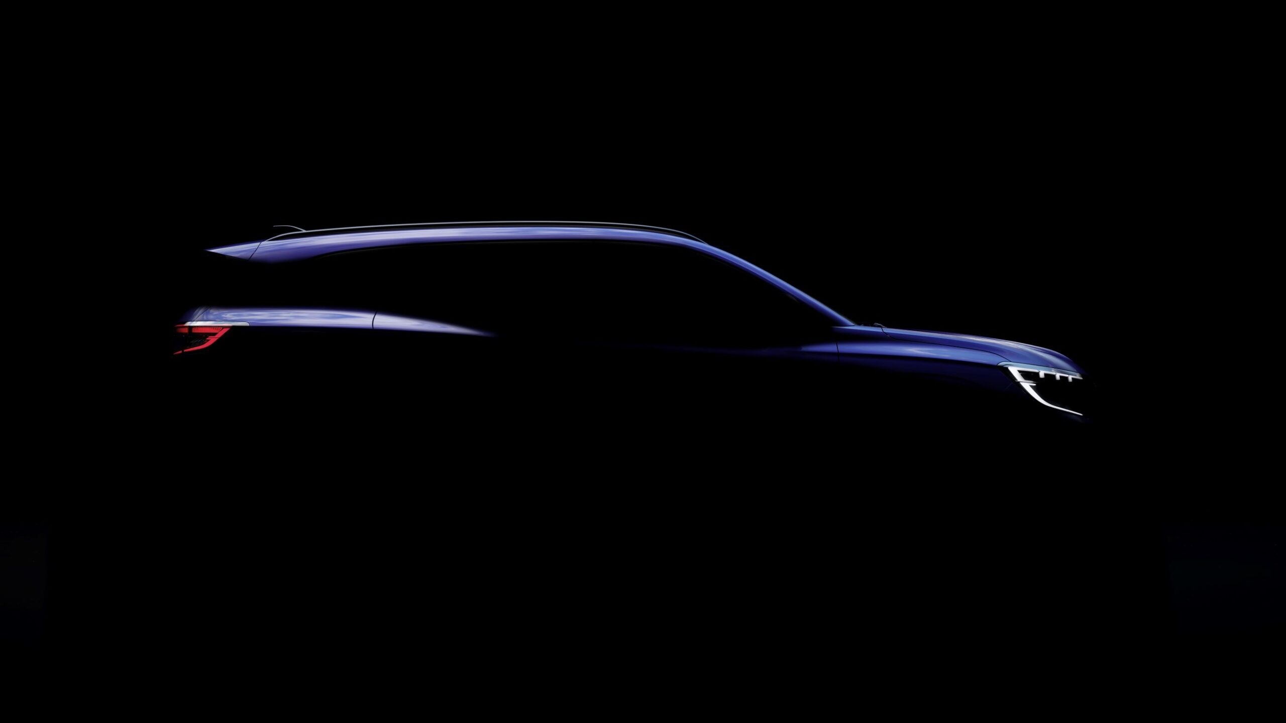 A teaser image of the silhouette of the soon to be released Renault Espace.