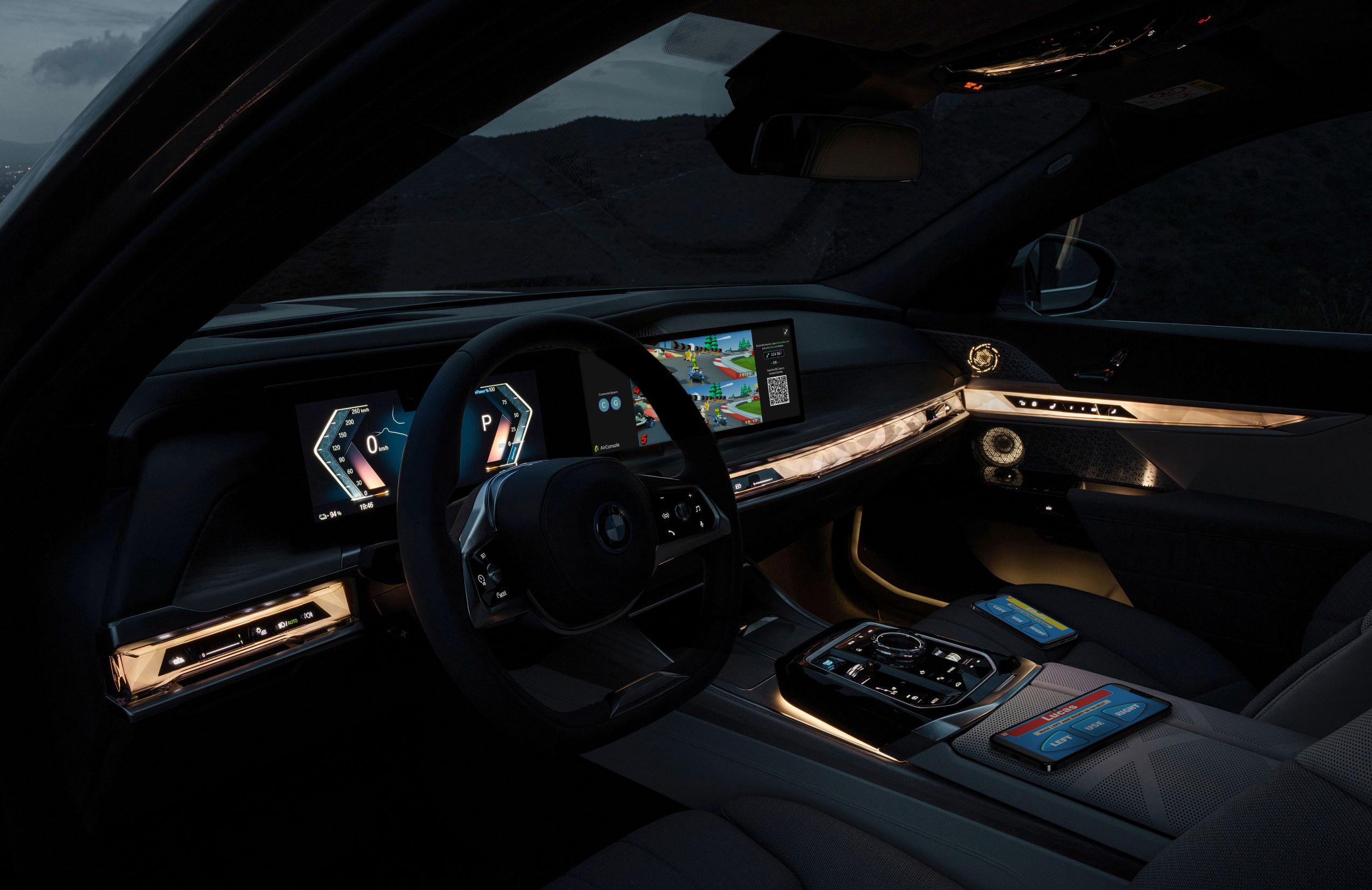 Interior view of the new BMW iX