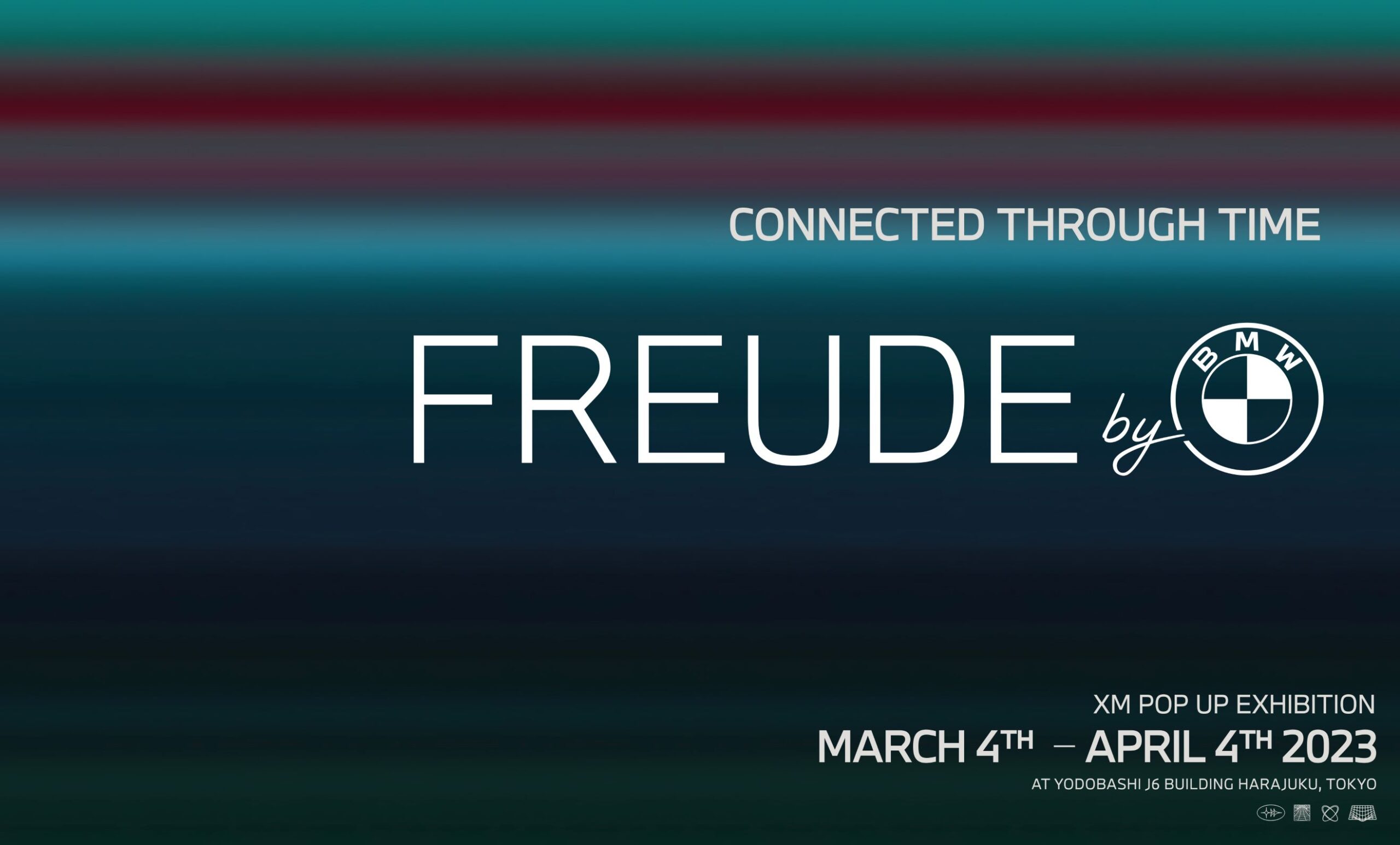 A poster of the 'FREUDE' by BMW pop-up art gallery