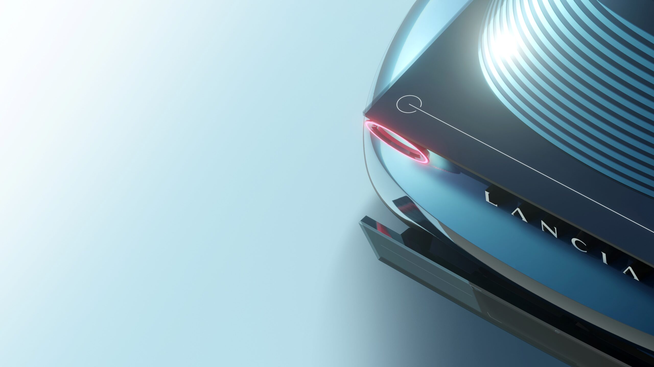 A teaser image of the upcoming Lancia Pu+Ra Concept