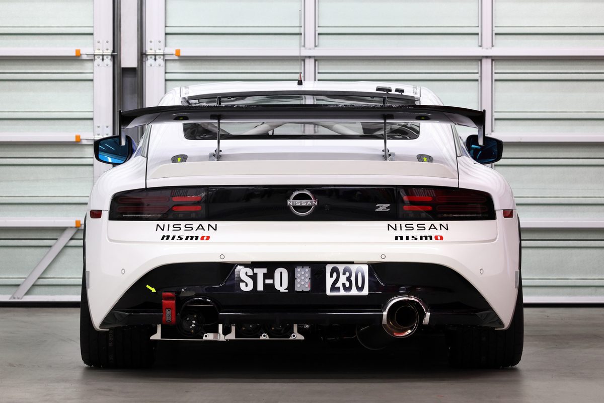 Rear view of the Nissan Z Racing Concept
