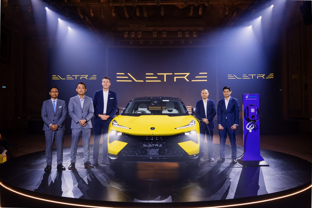 The new Lotus Eletre is unveiled in Malaysia.