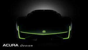 Front view of the Acura Electric Vision Design Study