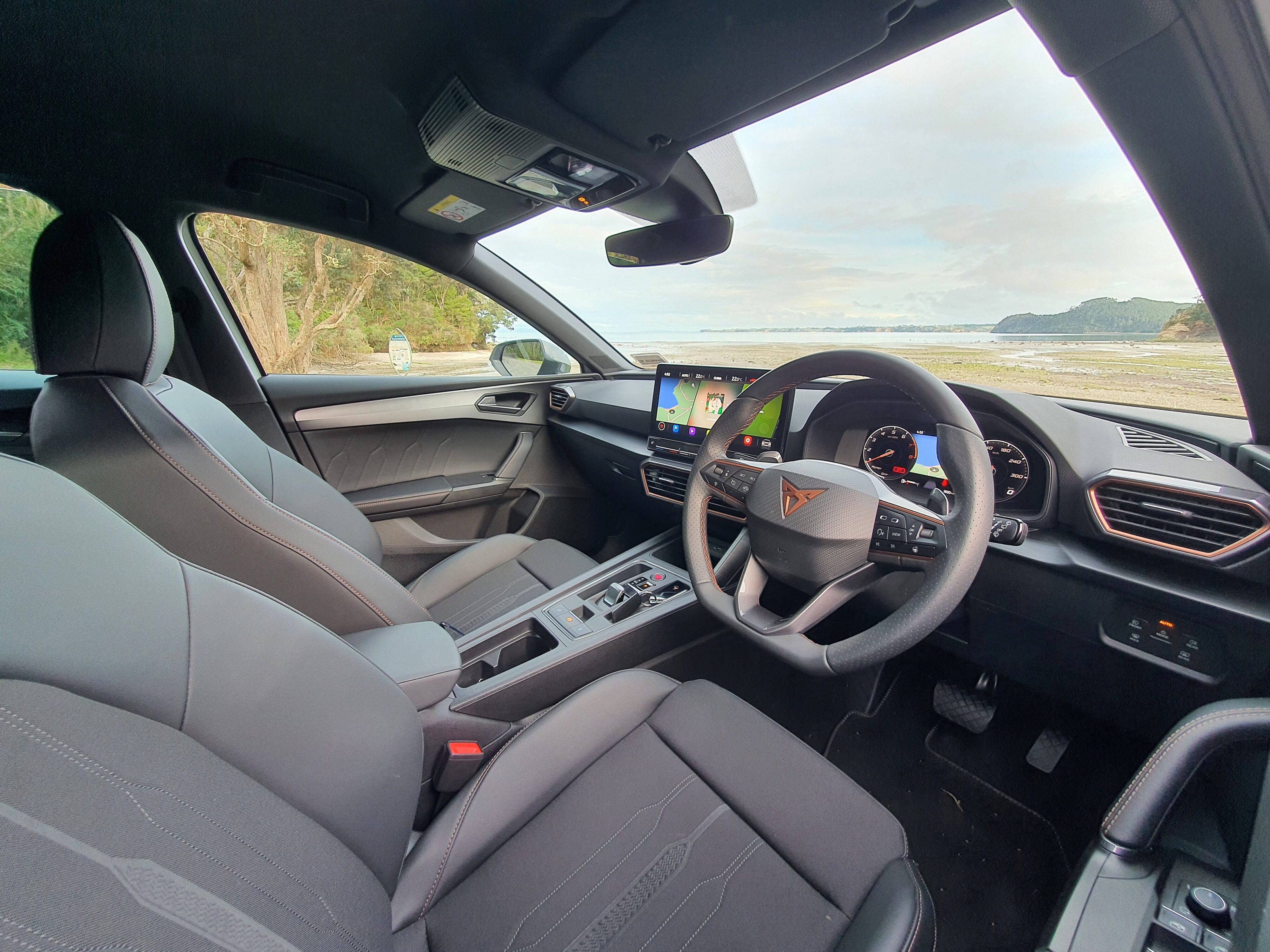 Interior of a 2023 Cupra Leon V hatchback