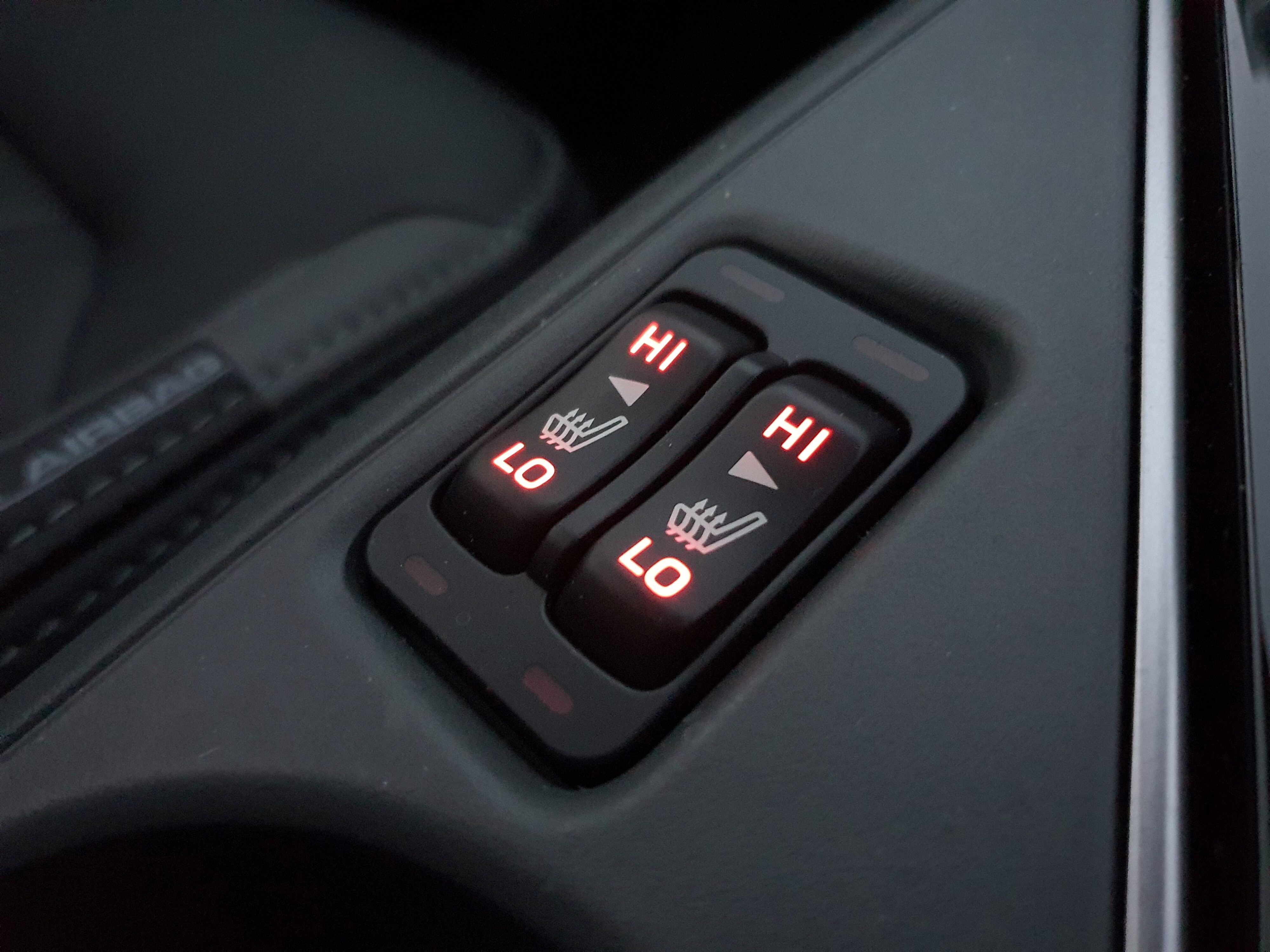 Heated seat buttons on the 2023 Subaru Crosstrek Petrol Premium