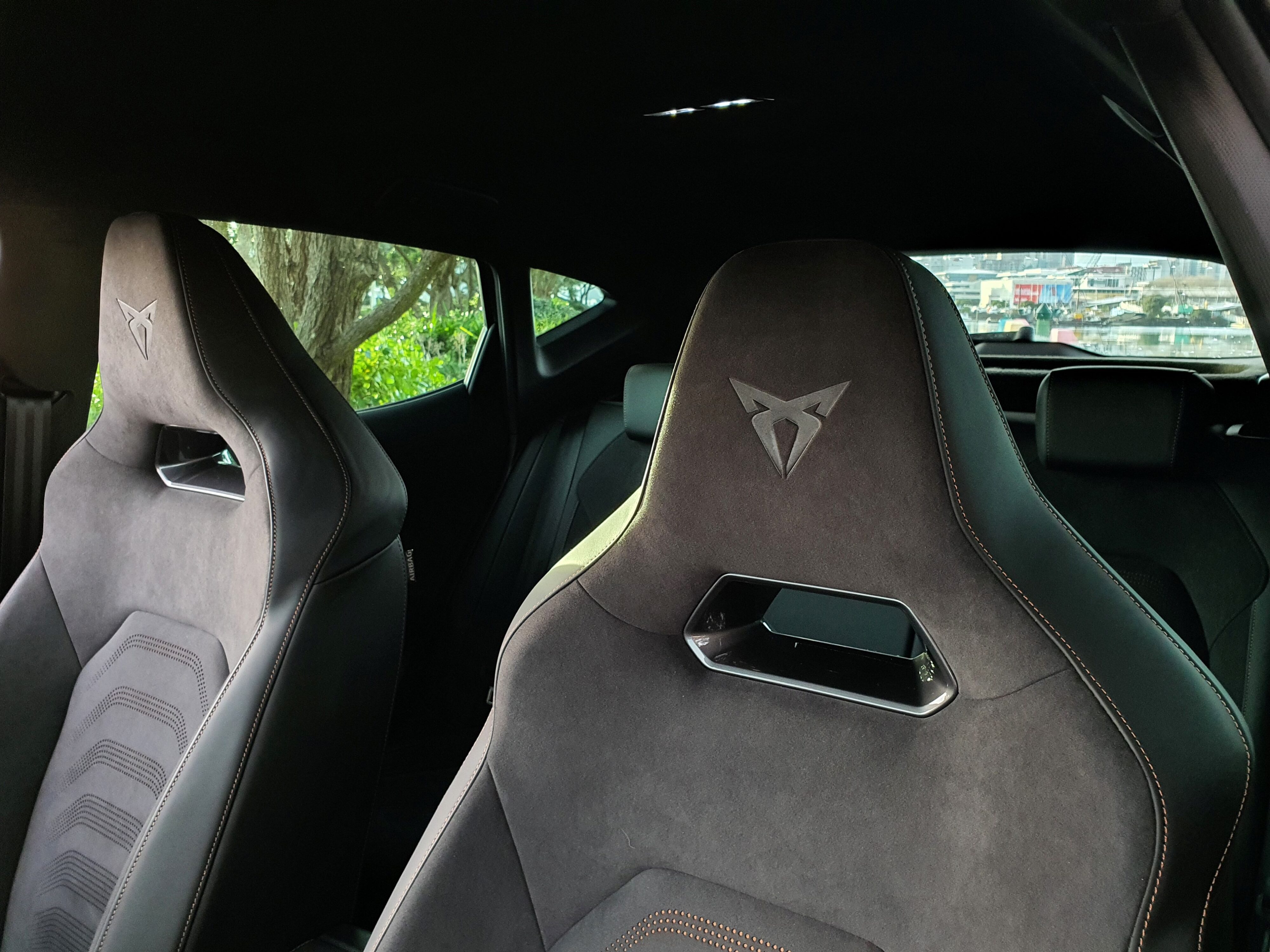 DINAMICA bucket seats on the interior of a Cupra Formentor VZ Tribe Edition