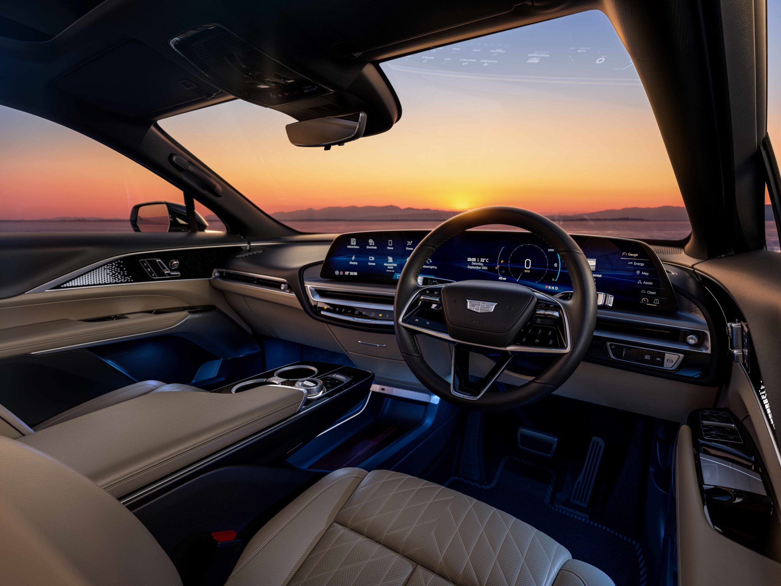 Interior of a 2025 Cadillac Lyriq EV