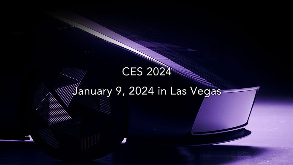 A teaser image of Honda's EV announcement at CES 2024.