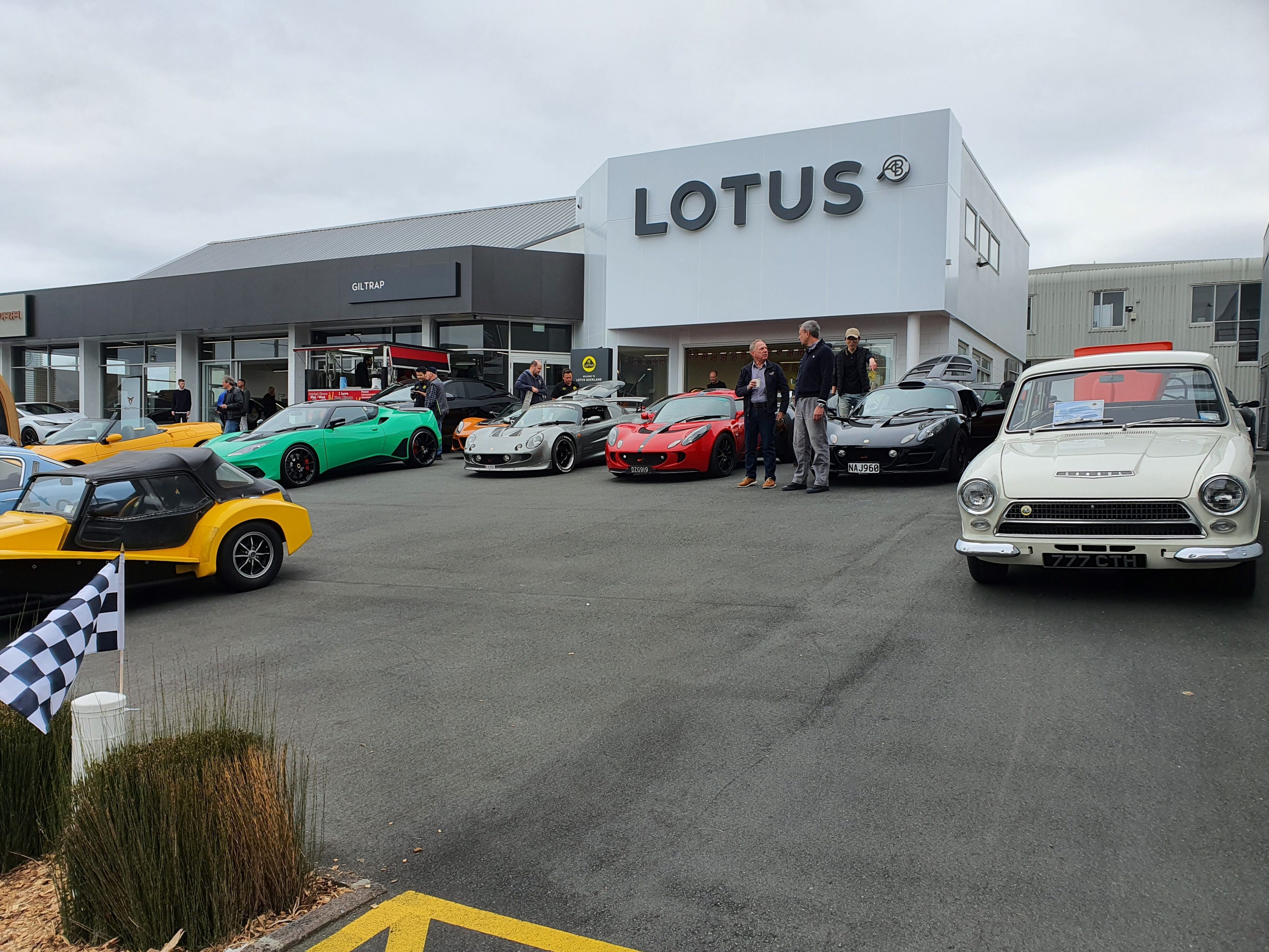 Celebrations kicking off at Lotus Cars' Auckland home for the brand's 75th anniversary.