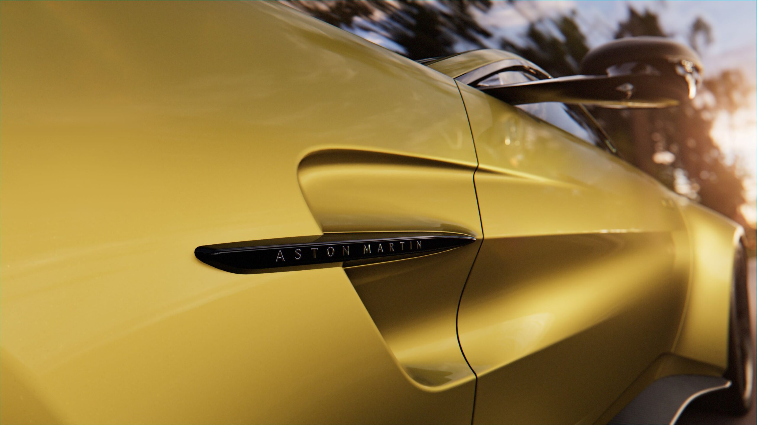 Teaser of the new 2024 Aston Martin Vantage.