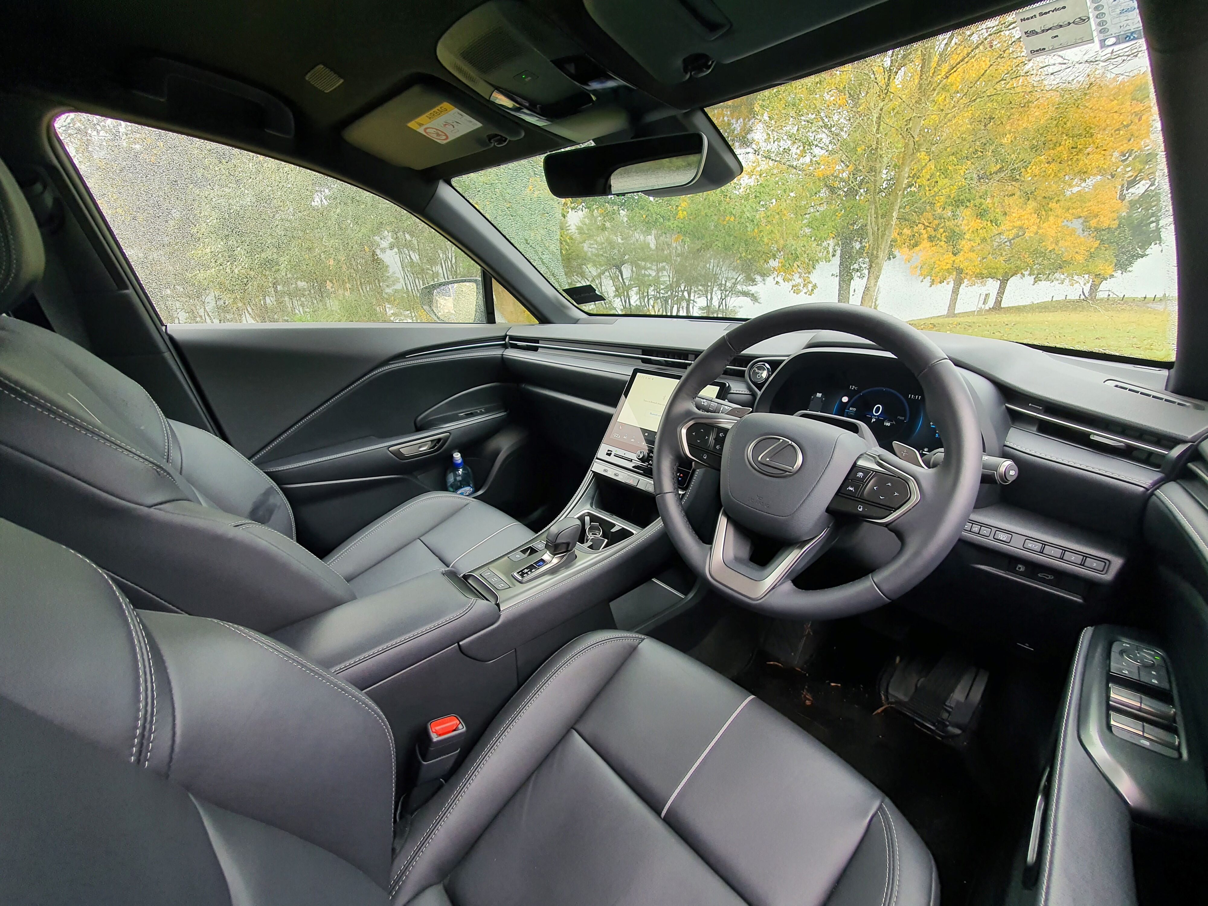 Interior view of a 2024 Lexus LBX Relax AWD. 