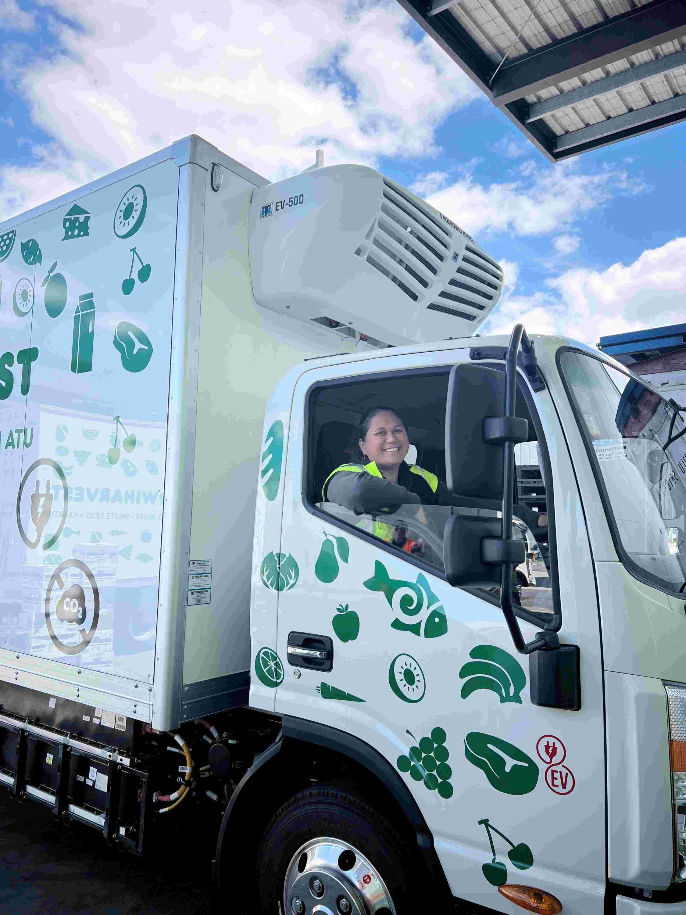 JAC EV Truck and Kiwi Harvest