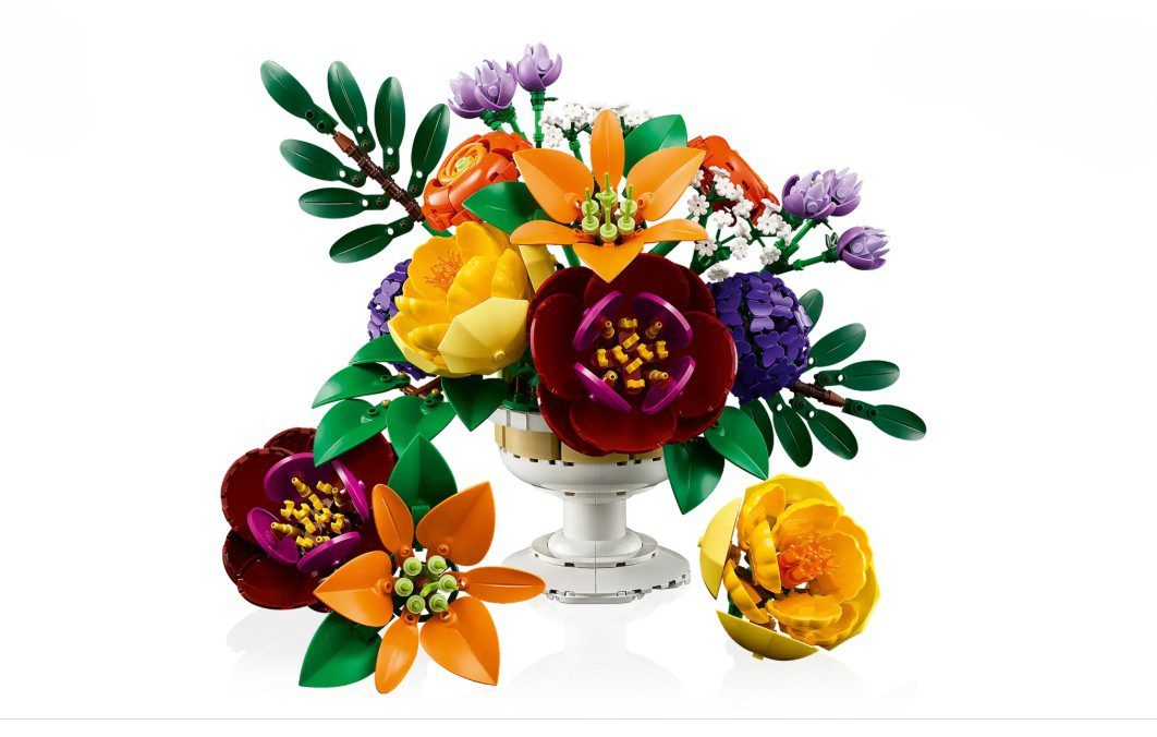 Lego flowers for valentine