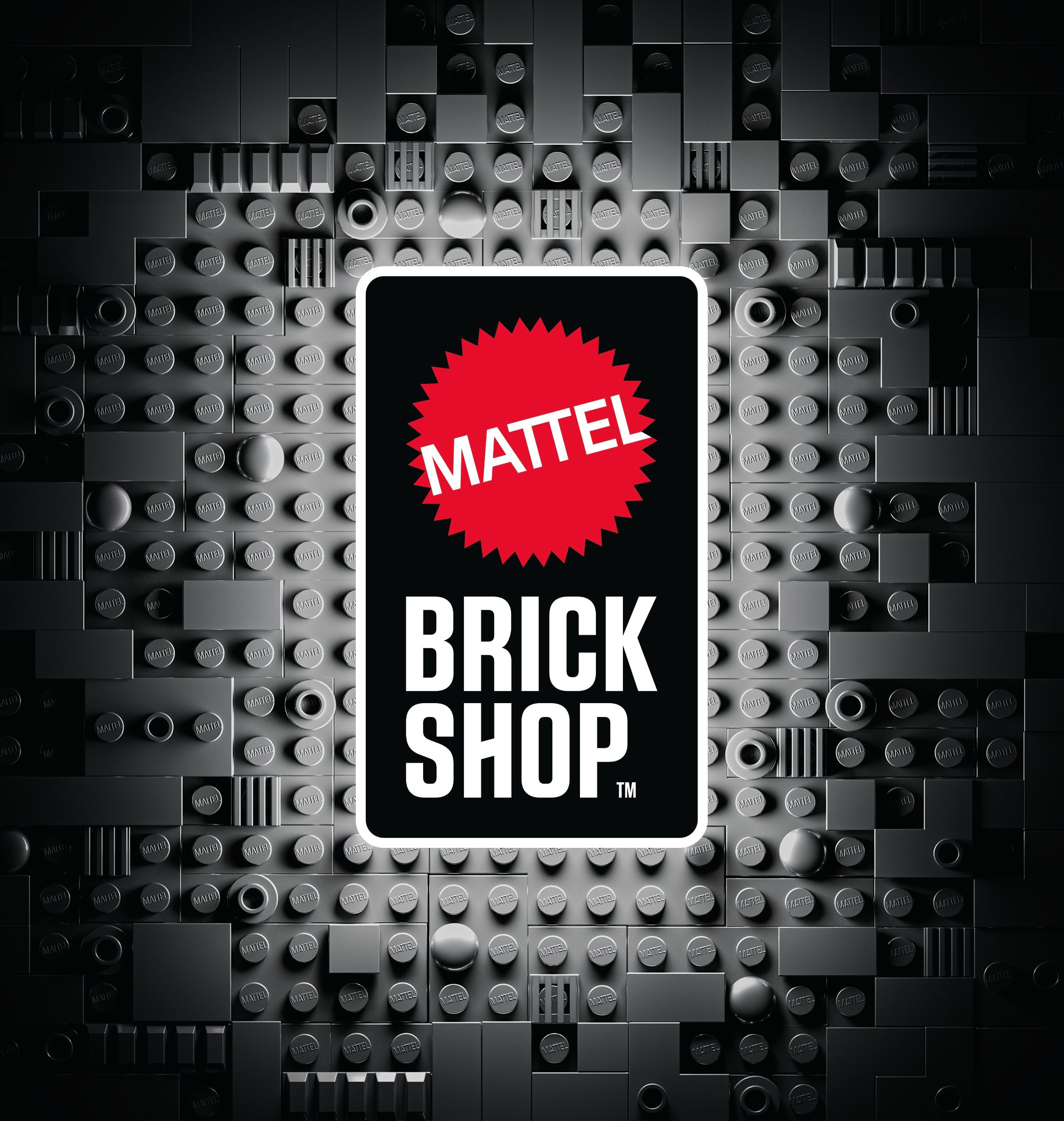 A promotional photo of Mattel's new Brick Shop toy range.