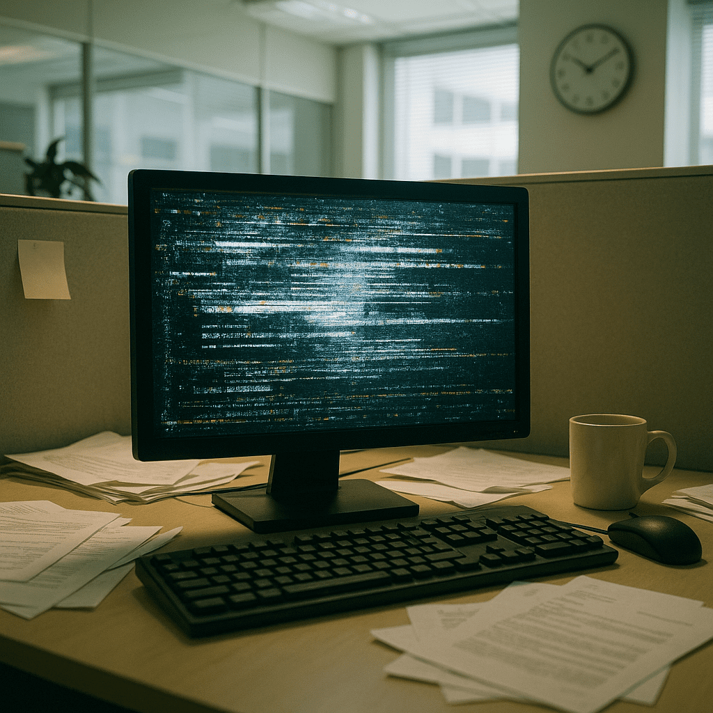 End of an Error - Window's Blue Screen of Death is going Black