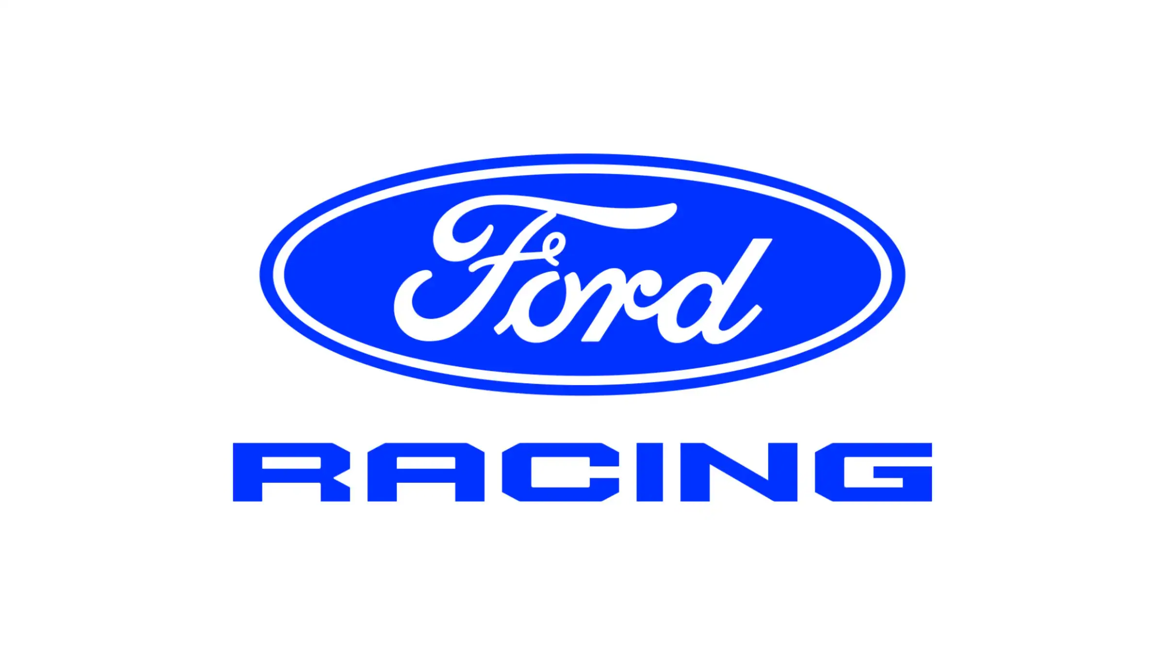 The new logo for Ford Racing.