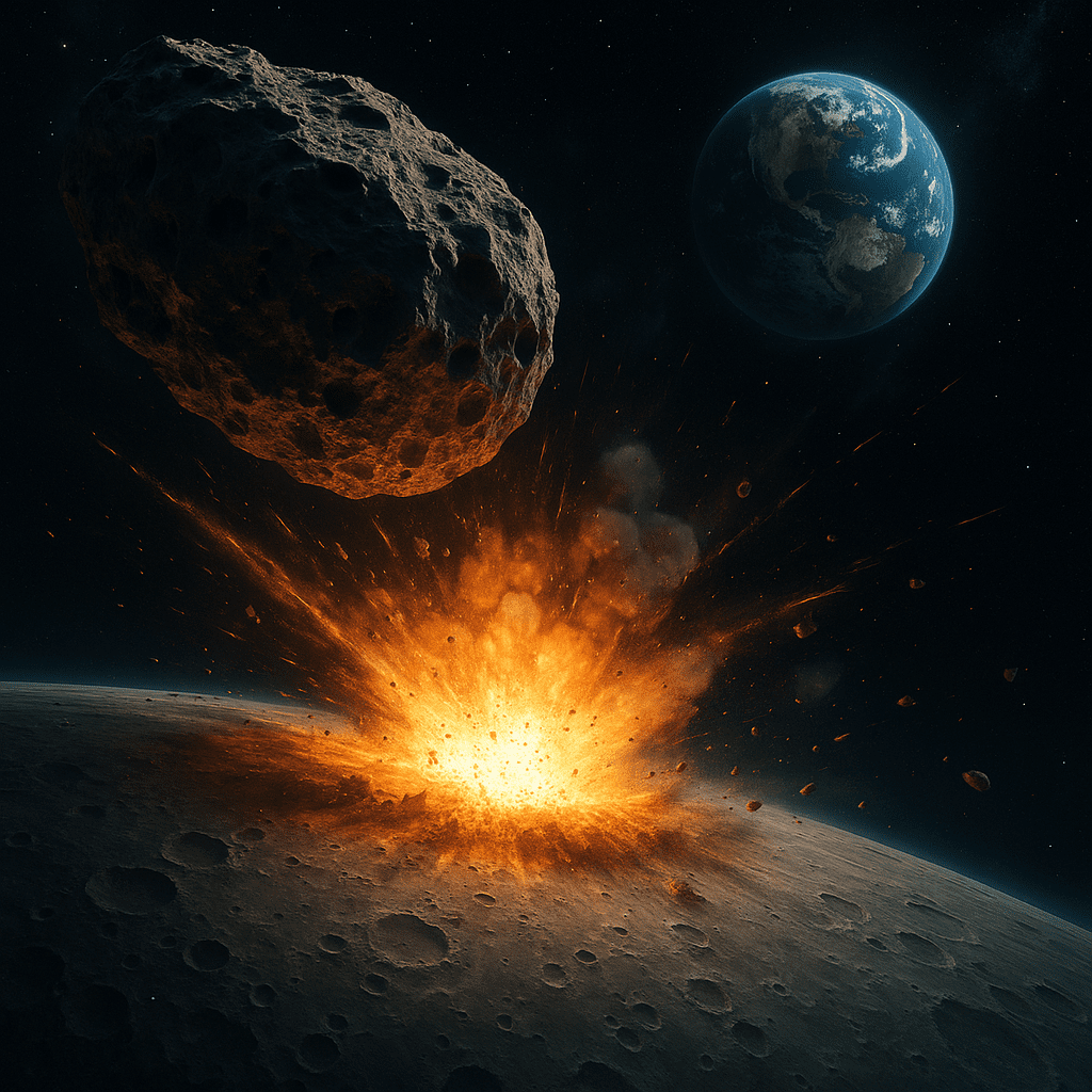Cosmic Fender Bender - Could We Nuke a 'City Killer' Asteroid Before It Hits the Moon?