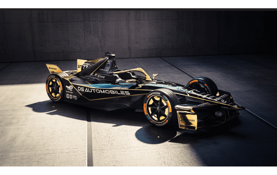A photo of the new DS E Tense FE 25 for Season 12 of Formula E.