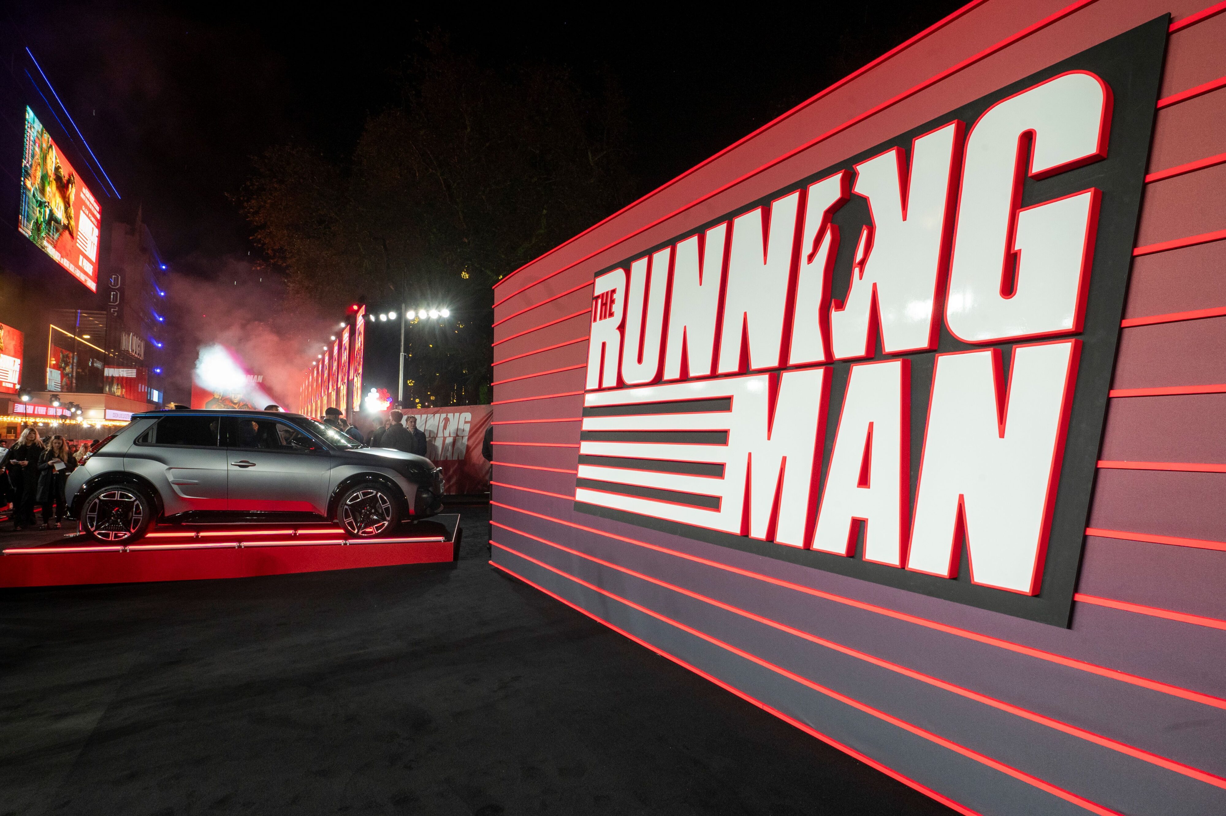 A photo of the Alpine A290 attending the premiere of The Running Man.